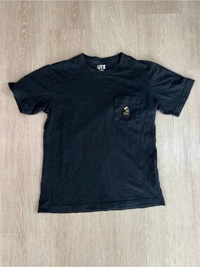 Mickey Mouse Disney Basic Black Embroidered Tee